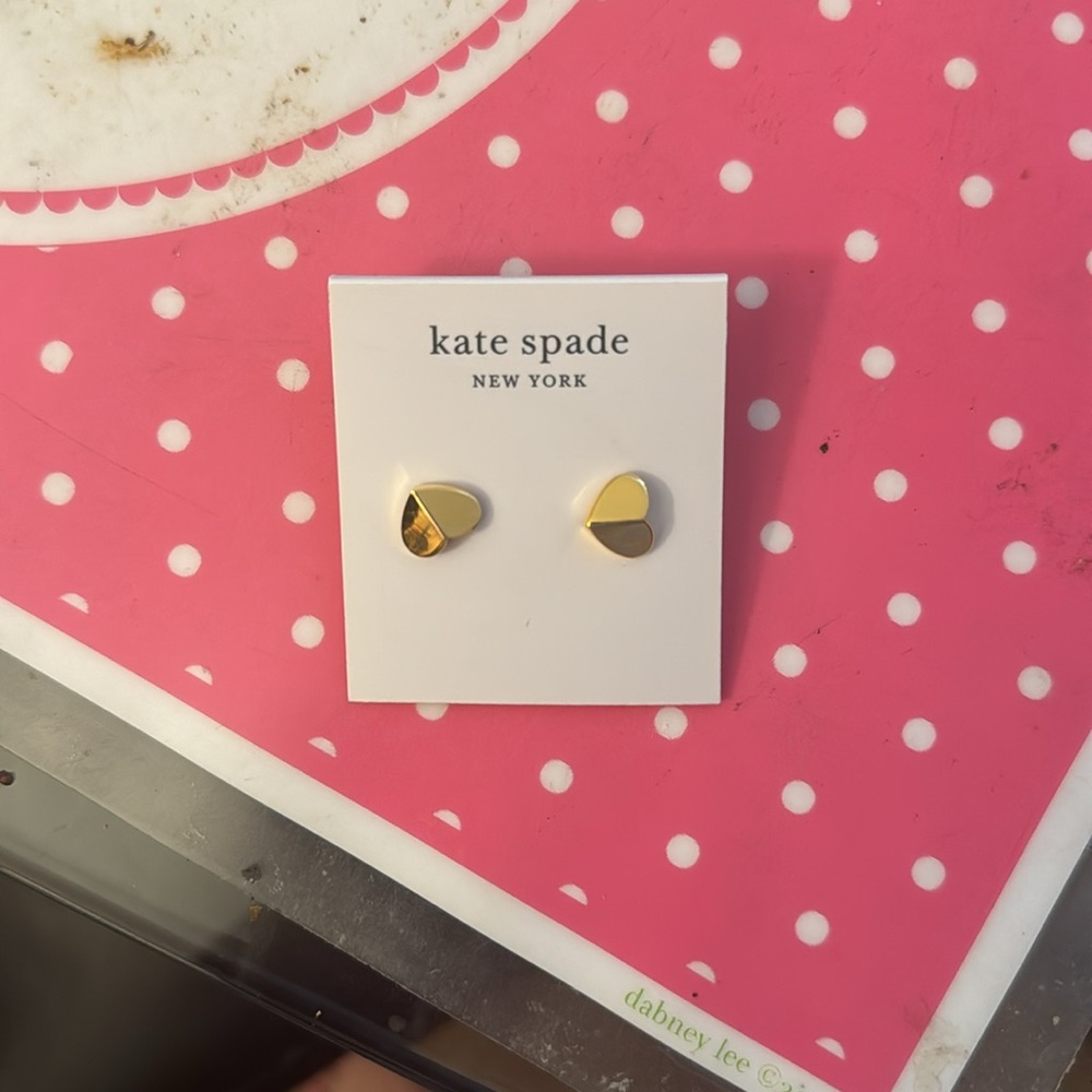 BRAND NEW KATE SPADE HEART EARRINGS